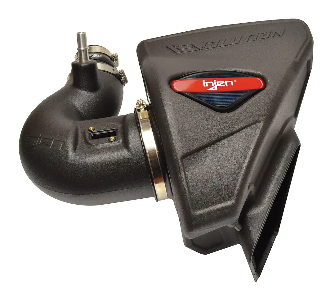 EVO7302 – INJEN Cold Air Intake, Black Polyethylene Tube Supernano-Web Blue Filter With Air Box